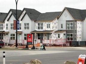 New construction in Alberta rose by a steady three per cent in March over February.