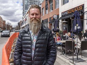 Chad McCormick, owner of Browns Socialhouse in Calgary, will be forced to shut down his patio as part of Alberta's COVID-19 restrictions.
