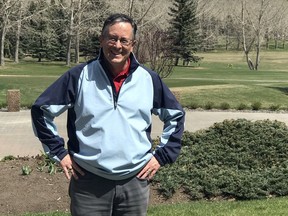 Calgary’s Clive Grant, a longtime club pro and still in the golf industry as a salesperson, was all-smiles after his fifth career hole-in-one.
