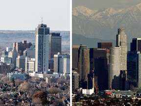 Hamilton, Ontario, left, is now less affordable for housing than Los Angeles.