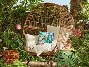 Hampton Bay Cayman Woven Egg Patio Chair, $398 at Home Depot.