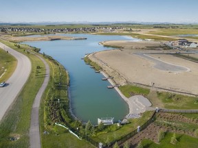 Harmony, a new lake community in Springbank, won Community of the Year-Calgary Region at the 2020 BILD Awards.