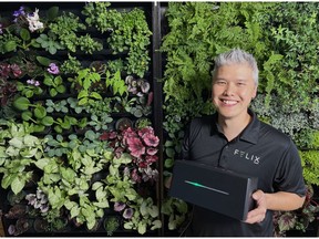 Tom Lam is founder and CEO of Felix Smart, which offers aquarium maintenance through a mobile app. The system also has uses for indoor gardens and hydroponics horticulture.
