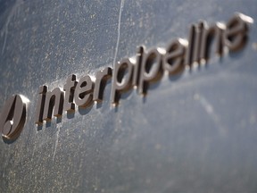 Interpipeline’s name outside the Calgary City Centre Building was photographed on Tuesday, June 1, 2021.