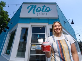 Stefanna Spoentini, Noto Gelato co-founder, poses for a photo. Azin Ghaffari/Postmedia