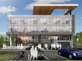 A rendering of the Legion building on Kensington Road. S2 Architecture won a Canadian Institute of Planners award of merit for its project design.