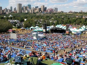 The Edmonton Folk Music Festival in Gallagher Park.