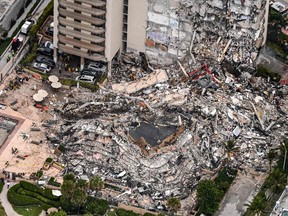 The multi-story apartment block in Florida partially collapsed early June 24, sparking a major emergency response.