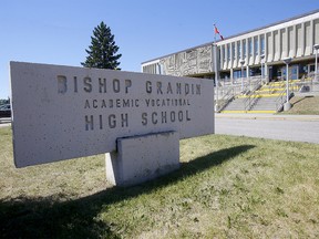 The Calgary Catholic School District’s Board of Trustees passed a motion to rename Bishop Grandin High School in Calgary on Monday, June 28, 2021.