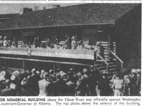 Photo from Calgary Herald front page on June 9, 1955.