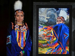 Katari Right Hand, who was the subject of the winning 2021 Calgary Stampede poster, will also be this year's parade marshal.