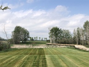 The sixth hole of the Sun Catcher Course at Serenity Golf Club, which is located just east of Calgary and will now operate as a 36-hole facility. The Dancing Bull Course is already in its fifth season.