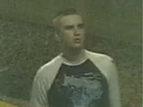 Calgary police released CCTV images of a man sought in connection with a random stabbing in the downtown on July 6.