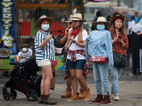 Visitors enjoyed free entry to the Calgary Stampede grounds on Sunday, July 18, 2021.