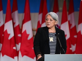 Mary Simon speaks during an announcement at the Canadian Museum of History in Gatineau, Que., on Tuesday, July 6, 2021.