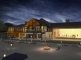 An artist's rendering of the proposed clubhouse at Island View Harbour Resort.