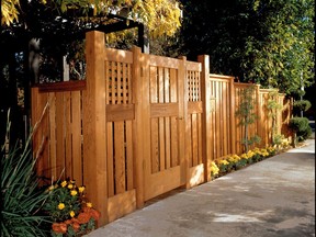 A natural stain by Behr updates this fence.