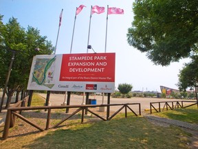 The site of the future new arena at Stampede Park was photographed on Monday, July 26, 2021.