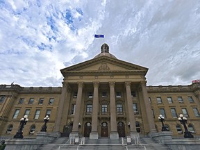The Alberta Legislature in Edmonton, May 26, 2020.
