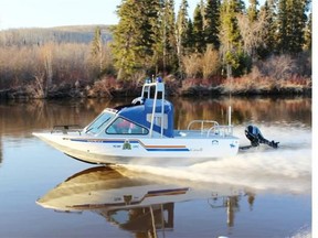 A file image of an RCMP jet boat
