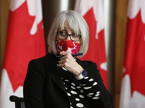 Health Minister Patty Hajdu at a COVID-19 press conference in Ottawa on Dec. 11, 2020.