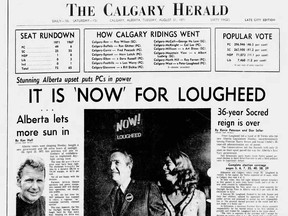 Lougheed 1971 front page