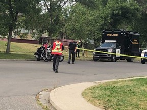 Calgary police were called to the 400 block of Forest Way S.E. around 12:35 p.m. on Wednesday to reports that a vehicle struck a cyclist in the neighbourhood.