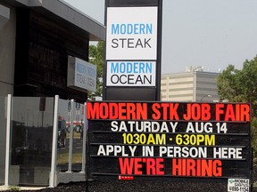 Modern Steak Modern Ocean on Macleod Trail S.W. is hosting a job fair this Saturday. The new location is expected to open later this summer.