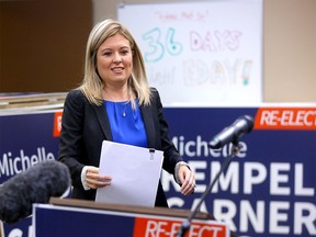 The Hon. Michelle Rempel Garner, Conservative Candidate for Calgary Nose Hill, held a press conference at her campaign headquarters in Calgary on Trudeau's Election Call on Sunday, August 15, 2021.