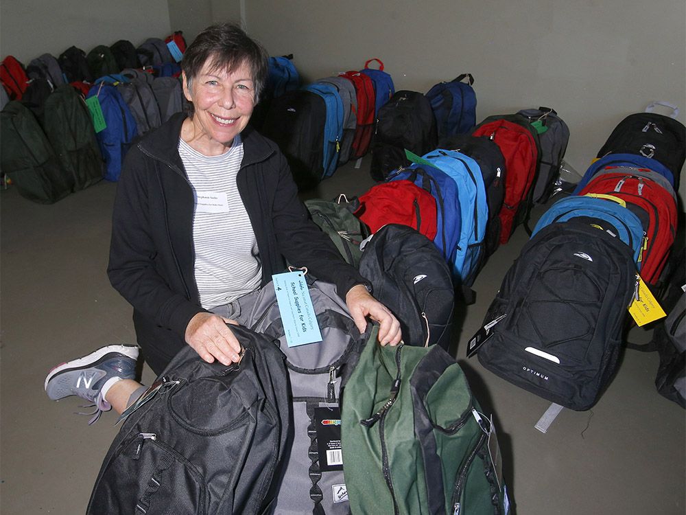 Calgary group fills backpacks for kids impacted by domestic