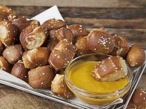 Pretzel Bites with Spicy Mustard for ATCO Blue Flame Kitchen for Sept. 8, 2021; image supplied by ATCO Blue Flame Kitchen