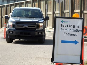 COVID-19 testing & immunization clinic located at Macleod Trail South. Tuesday, August 24, 2021. Brendan Miller/Postmedia
