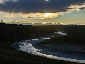 The Belly River near Hill Spring, Ab., on Monday, August 23, 2021.