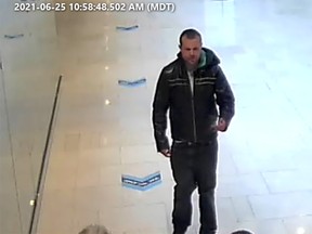 Calgary police are looking to identify this suspect wanted in relation to a possible hate-motivated crime. They describe the man as being approximately 35-years-old, and on the day of the attack, he was wearing a black leather jacket, light-coloured T-shirt and dark pants. His hair is short, light brown or red.