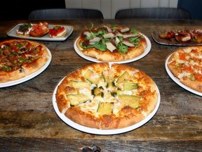 A variety of classic pies await at Toto Pizza. Brendan Miller/Postmedia