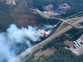 Wildfire near Deadman's Flats on Friday, Aug. 13, 2021.