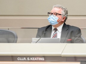 Councillor Shane Keating was photographed during a meeting in the Council Chamber  on Monday, September 13, 2021. Azin Ghaffari/Postmedia