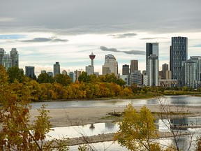 The Calgary skyline was photographed on the first day of fall on Wednesday, September 22, 2021.