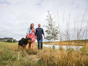 Amanda and Bradley Whitlow love the open rural spaces found in the new community of Wedderburn, in Okotoks.