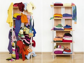 Cleanup time is a prime opportunity to sort through what you want to wear and what to discard or donate. Getty Images