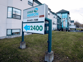 Residence Herron in Dorval, west of Montreal, on November 9, 2020. Forty seven residents died during a COVID-19 outbreak at the now shut down seniors residence.