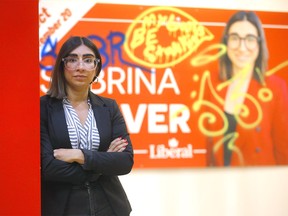 Liberal candidate Sabrina Grover is not happy to hear a couple of her volunteers were assaulted campaigning in Calgary Centre in Calgary on Tuesday, September 7, 2021.