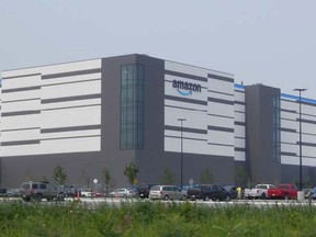Amazon’s new 2.8-million-square-foot Barrhaven in Ottawa. Industrial real estate is booming because of the need for warehouses to hold online shopping orders.