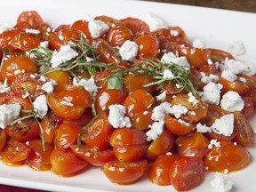 Warm Cherry Tomatoes with Goat Cheese for ATCO Blue Flame Kitchen for Sept. 22, 2021; image supplied by ATCO Blue Flame Kitchen