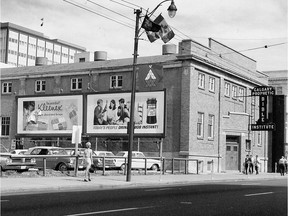 The site of the Calgary Prophetic Bible Institute, in the 500 block of 8 Avenue S.W. , eventually became a popular location for department stores over the years. Calgary Herald archive photo, courtesy Calgary Public Library.