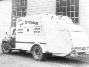 This garbage truck revolutionized the way the City of Calgary handled trash in 1951. The new truck packed garbage within the body of the vehicle, as opposed to the old-style trucks that simply hauled trash away in open boxes.