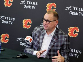 Calgary Flames GM Brad Treliving offers some thoughts on the upcoming season on the first day of main camp Wednesday.