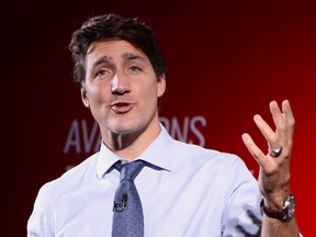 Liberal Leader Justin Trudeau speaks at a campaign event recently in Toronto.