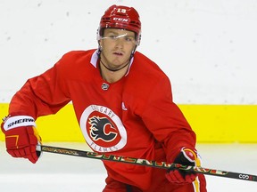 Calgary Flames Matthew Tkachuk during 2021 NHL training camp in Calgary on Friday, September 24, 2021. Al Charest / Postmedia