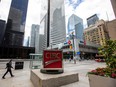 TD, CIBC and BMO bank buildings in the financial district in Toronto, June 24, 2020.